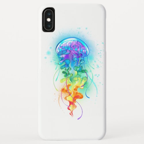 Rainbow jellyfish iPhone XS max case