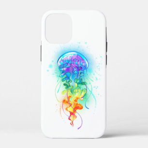 Rainbow jellyfish iPhone 12 mini case