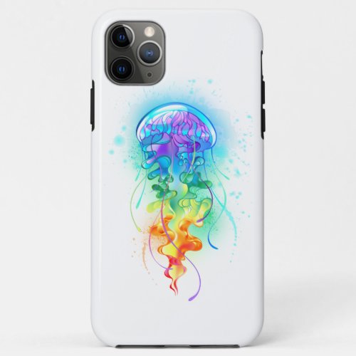 Rainbow jellyfish iPhone 11 pro max case