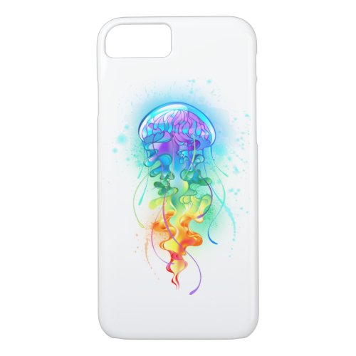 Rainbow jellyfish iPhone 87 case