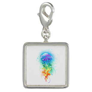 Rainbow jellyfish charm