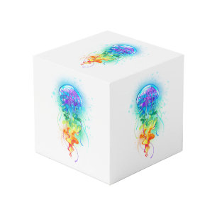 Rainbow jellyfish cube