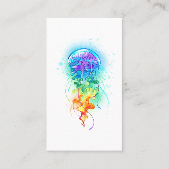 Rainbow jellyfish discount card (Front)
