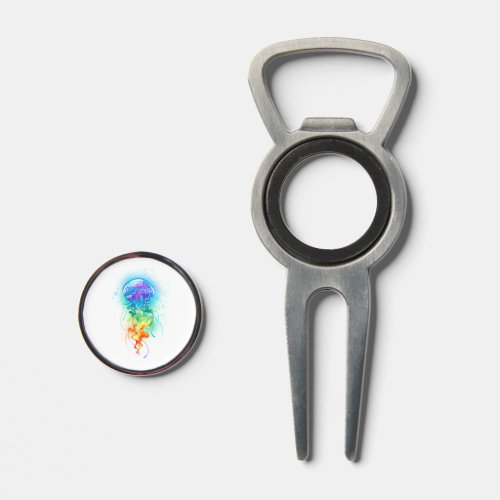 Rainbow jellyfish divot tool