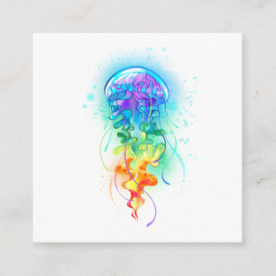 Rainbow jellyfish enclosure card