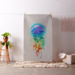 Rainbow jellyfish fabric