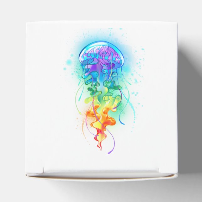 Rainbow jellyfish favor boxes (Top)