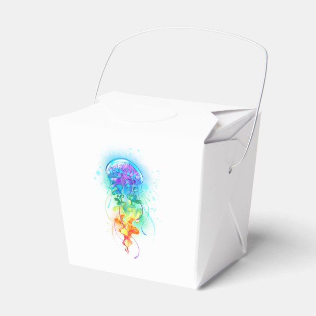 Rainbow jellyfish favor boxes (Front Side)