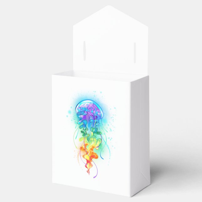 Rainbow jellyfish favor boxes (Opened)