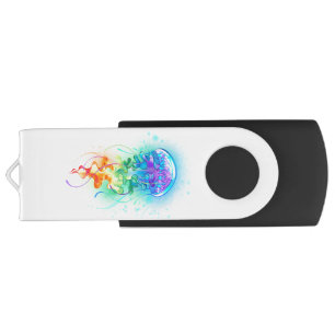Rainbow jellyfish flash drive
