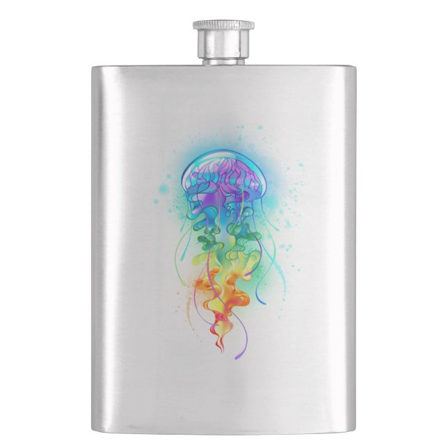 Rainbow jellyfish flask (Front)