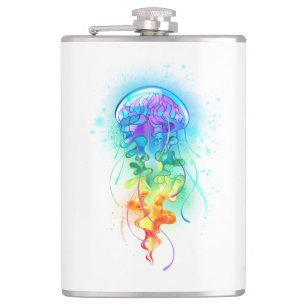 Rainbow jellyfish flask