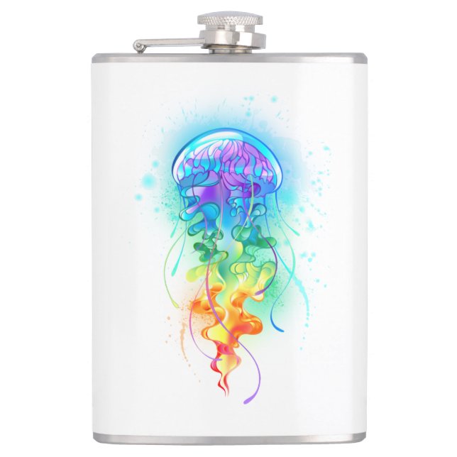 Rainbow jellyfish flask (Front)