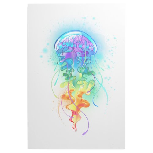 Rainbow jellyfish gallery wrap