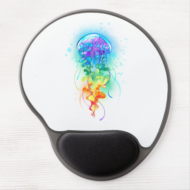 Rainbow jellyfish gel mouse pad (Front)