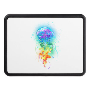 Rainbow jellyfish hitch cover