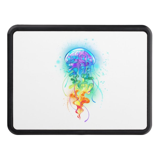 Rainbow jellyfish hitch cover (Front)