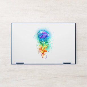 Rainbow jellyfish HP laptop skin