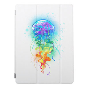 Rainbow jellyfish iPad pro cover