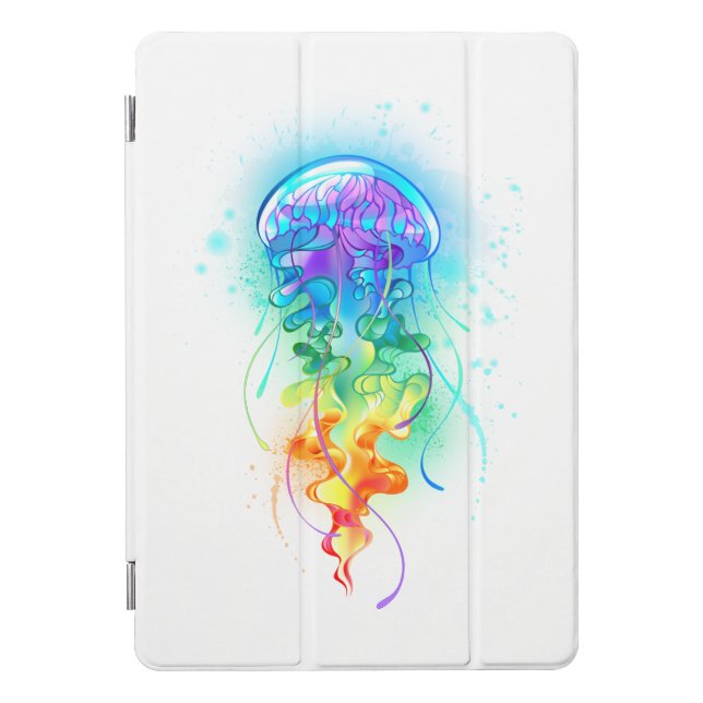 Rainbow jellyfish iPad pro cover (Front)