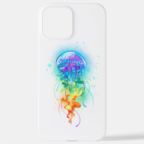 Rainbow jellyfish iPhone 12 pro max case