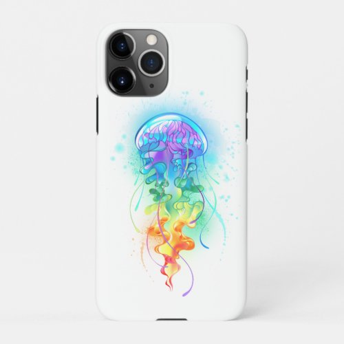 Rainbow jellyfish iPhone 11Pro case