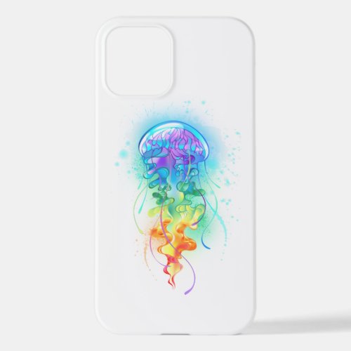 Rainbow jellyfish iPhone 12 case