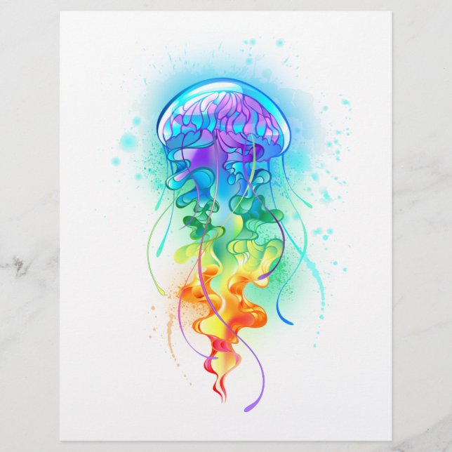 Rainbow jellyfish letterhead (Front)