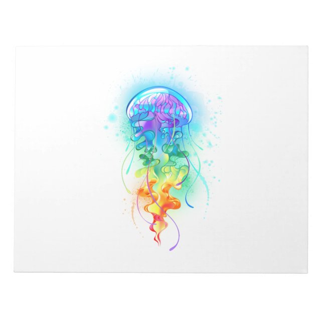 Rainbow jellyfish notepad (Front)