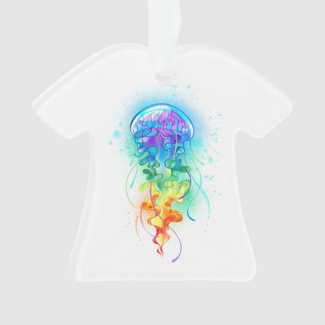 Rainbow jellyfish ornament (Front)