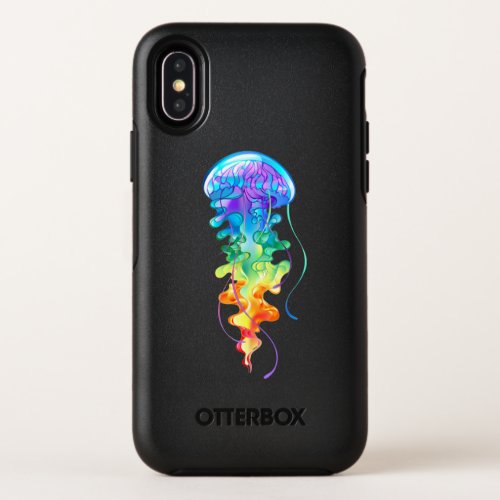 Rainbow jellyfish OtterBox symmetry iPhone x case