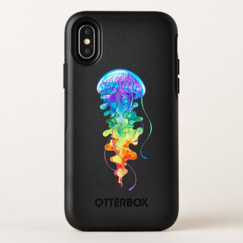 Rainbow jellyfish OtterBox symmetry iPhone XS case
