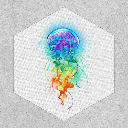 Rainbow jellyfish patch