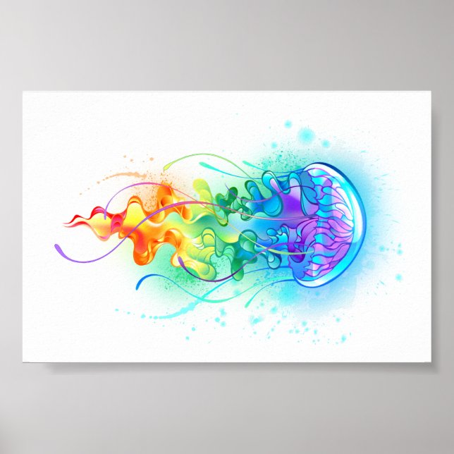Rainbow jellyfish poster (Front)