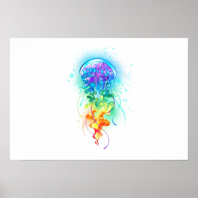 Rainbow jellyfish poster (Front)