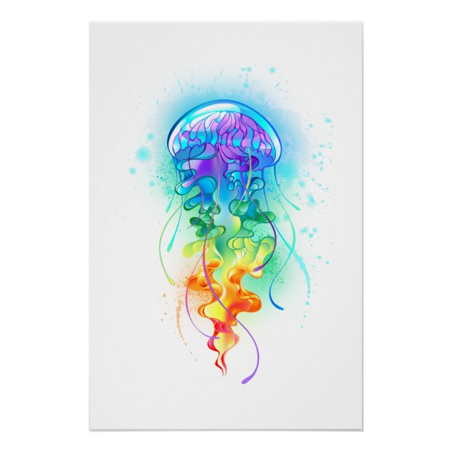 Rainbow jellyfish poster (Front)