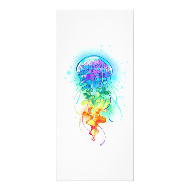 Rainbow jellyfish rack card (Front)