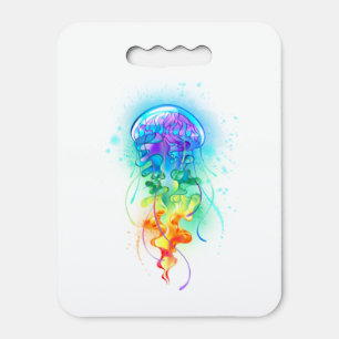 Rainbow jellyfish seat cushion