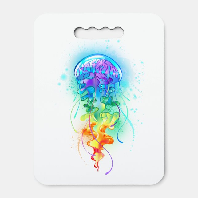 Rainbow jellyfish seat cushion (Front Vertical)