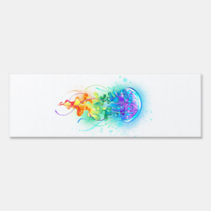 Rainbow jellyfish sign