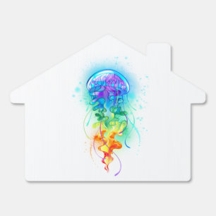 Rainbow jellyfish sign