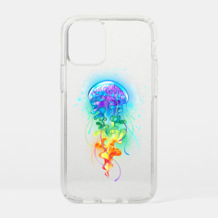 Rainbow jellyfish speck iPhone 12 mini case