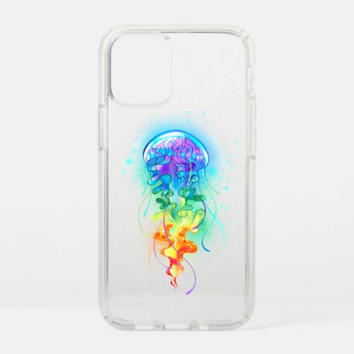 Rainbow jellyfish speck iPhone 12 mini case