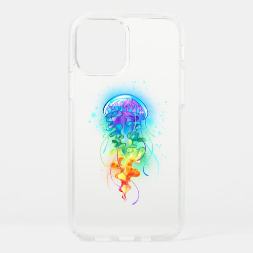 Rainbow jellyfish speck iPhone 12 pro case