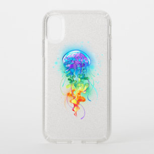 Rainbow jellyfish speck iPhone XR case