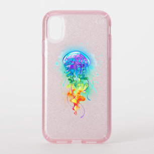 Rainbow jellyfish speck iPhone XR case