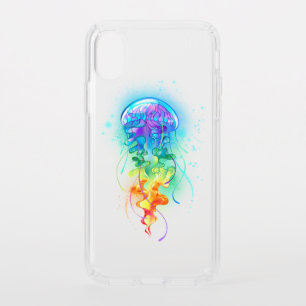 Rainbow jellyfish speck iPhone XS case