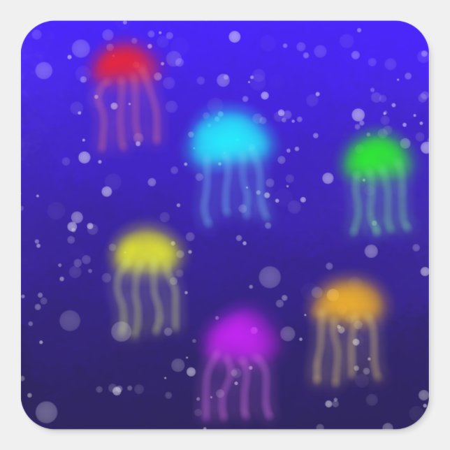 Rainbow Jellyfish Sticker (Front)