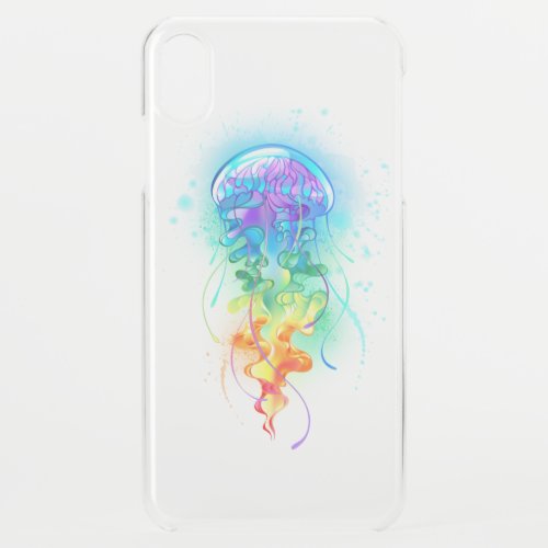 Rainbow jellyfish iPhone XS max case