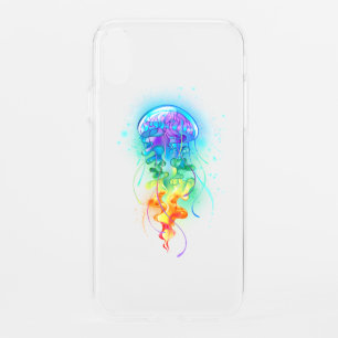 Rainbow jellyfish iPhone XR case